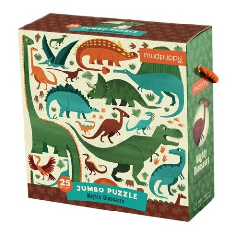 Mudpuppy Puzzle podłogowe Jumbo Potężne dinozaury 25 elementów 2+