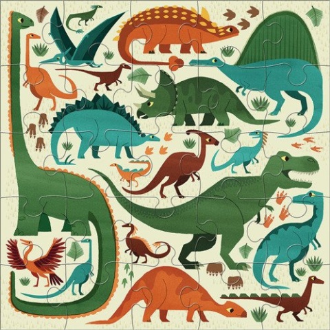 Mudpuppy Puzzle podłogowe Jumbo Potężne dinozaury 25 elementów 2+