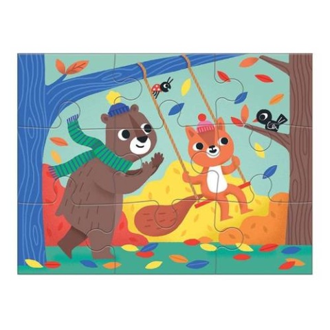 Mudpuppy Puzzle progresywne „Życzliwość” 4, 6, 9 i 12 elementów 2+