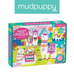 Mudpuppy Puzzle sensoryczne z miękkimi aplikacjami Lamy 42 elementy 3+