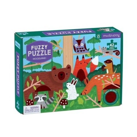 Mudpuppy Puzzle sensoryczne z miękkimi aplikacjami Las 42 elementy 3+