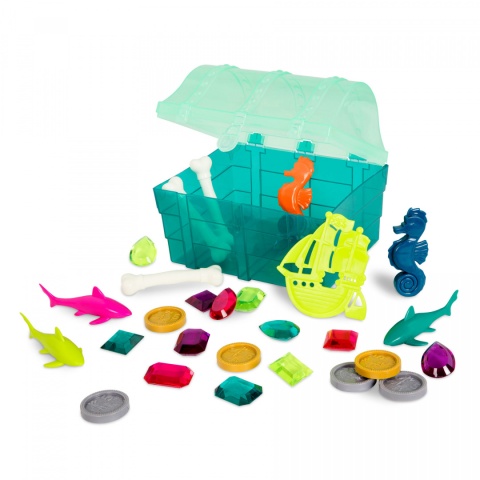 B.Toys Treasures Ahoy! – SKARBY PIRATA – zestaw zabawek do wanny i basenu