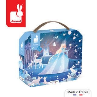 JANOD Puzzle w walizce Lodowa magia 54 elementy 5+