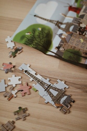 JANOD Puzzle w walizce Paryż 200 elementów 7+ JANOD Puzzle w walizce Paryż 200 elementów 7+