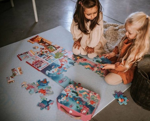 JANOD Puzzle w walizce Syreny 24 elementy 3+