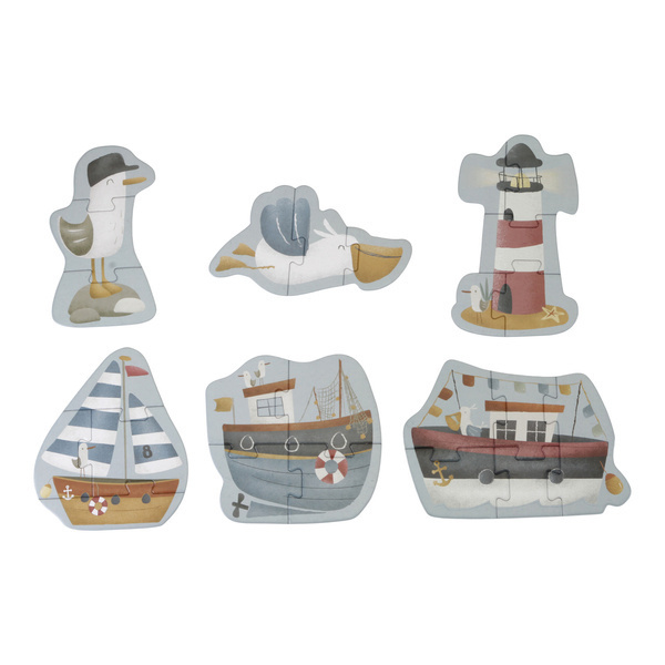 Little Dutch Puzzle 6 elementów Sailors Bay