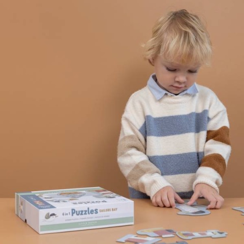 Little Dutch Puzzle 6 elementów Sailors Bay