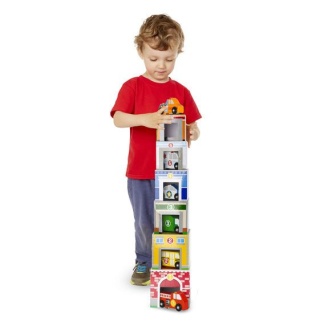 MELISSA&DOUG Budynki i pojazdy - piramida