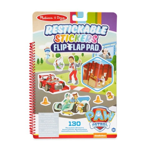 MELISSA&DOUG Psi Patrol Naklejki wielokrotne Flip-Flap Misje klasyczne