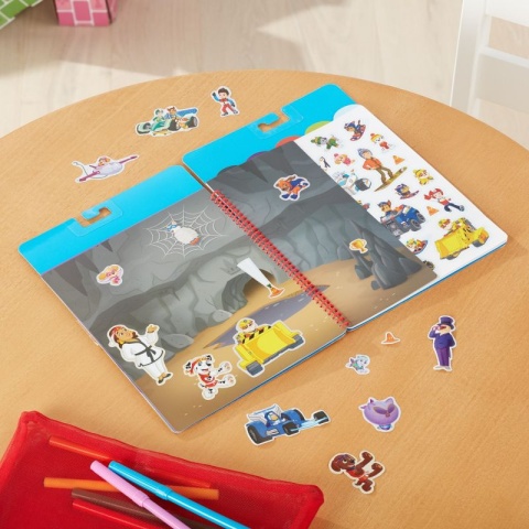 MELISSA&DOUG Psi Patrol Naklejki wielokrotne Flip-Flap Misje klasyczne