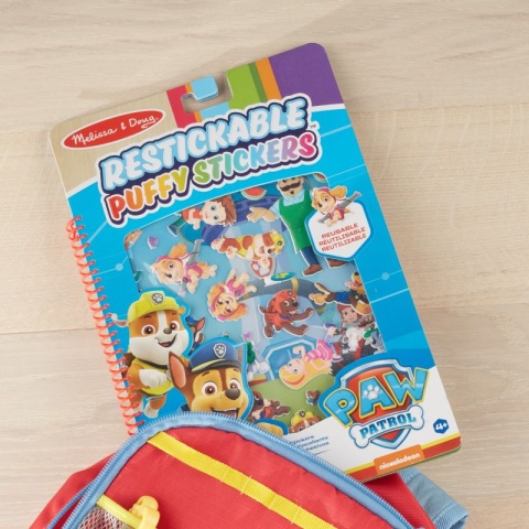 MELISSA&DOUG Psi Patrol Naklejki wypukłe wielorazowe - Zatoka Przygód