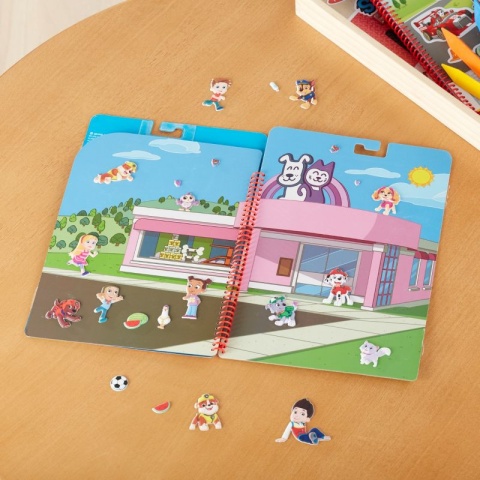 MELISSA&DOUG Psi Patrol Naklejki wypukłe wielorazowe - Zatoka Przygód