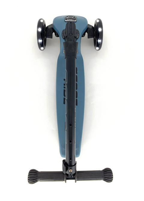 Hulajnoga składana ze świecącymi kółkami ScootandRide Highwaykick 3 LED Steel Hulajnoga składana ze świecącymi kółkami ScootandRide Highwaykick 3 LED Steel