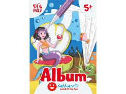 Sabbiarelli Album do Kolorowania Magicznym Piaskiem, Syreny, 5l+