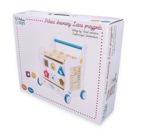 ADAM TOYS Chodzik pchacz drewniany 5w1 Leśna przygoda ADAM TOYS Chodzik pchacz drewniany 5w1 Leśna przygoda