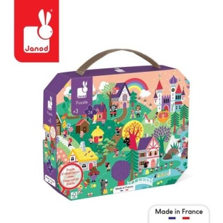 JANOD Puzzle obserwacyjne w walizce Baśnie 24 elementy 3+