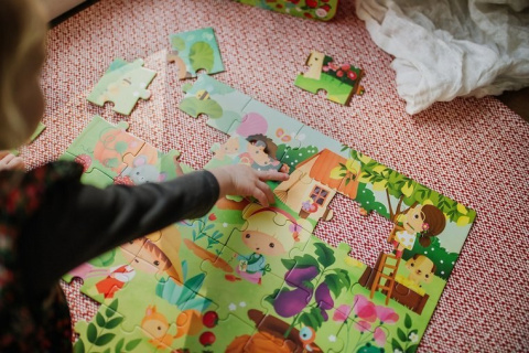 JANOD Puzzle w walizce Ogród 36 elementów 4+ JANOD Puzzle w walizce Ogród 36 elementów 4+