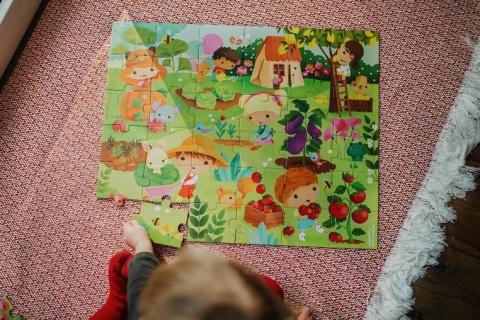 JANOD Puzzle w walizce Ogród 36 elementów 4+ JANOD Puzzle w walizce Ogród 36 elementów 4+