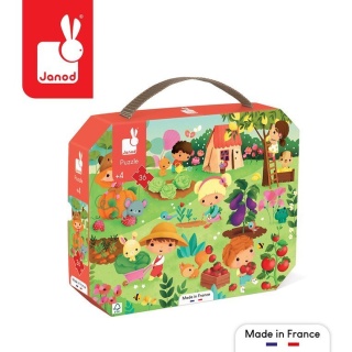 JANOD Puzzle w walizce Ogród 36 elementów 4+