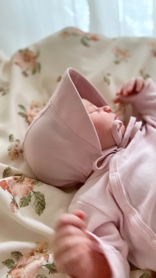 SAMIBOO Bambusowa bonetka/czapeczka Baby Blue 0-3 mce