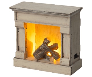 MAILEG Kominek, Fireplace - Off white