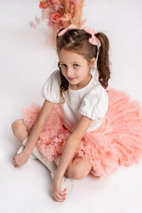 Spódniczka Pettiskirt - Manufaktura Falbanek - Morela Spódniczka Pettiskirt - Manufaktura Falbanek - Morela