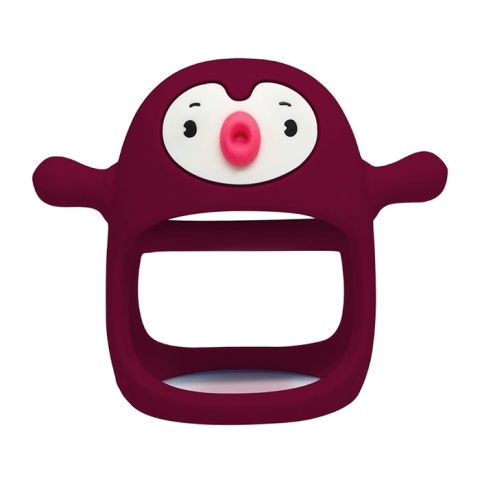 Smily Mia Gryzak Silikonowy Pingwin Buddy Light Red