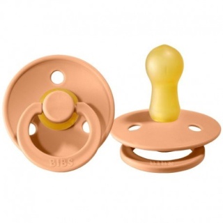 BIBS PEACH M Smoczek Uspokajający Hevea