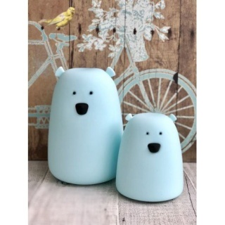 'Rabbit&Friends Lampka miś duży - niebieski'