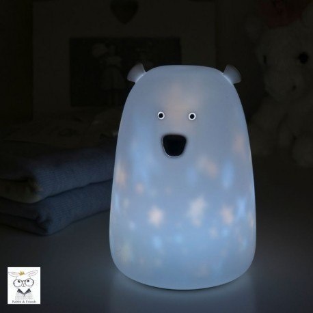Rabbit&Friends Lampka miś w gwiazdki