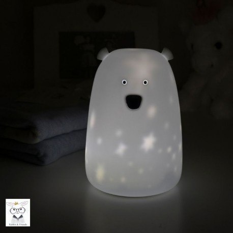 Rabbit&Friends Lampka miś w gwiazdki