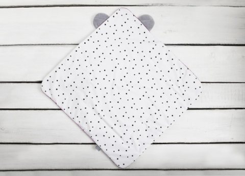 SLEEPEE Rożek niemowlęcy Royal Baby Grey/Pink, różowa kokarda SLEEPEE Rożek niemowlęcy Royal Baby Grey/Pink, różowa kokarda