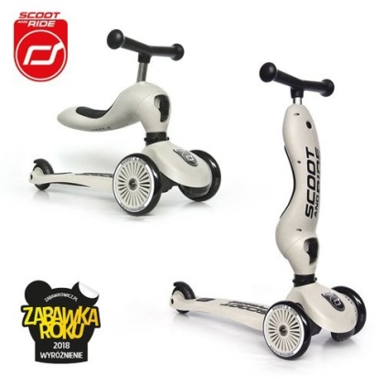 Jeździk i hulajnoga 2w1 Highwaykick1- Scoot & Ride -1-5 lat Ash