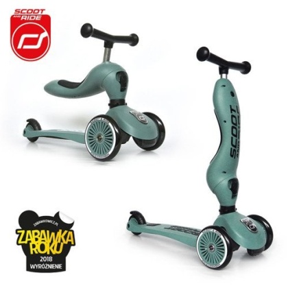 Jeździk i hulajnoga 2w1 Highwaykick1- Scoot & Ride - 1-5 lat - Forest
