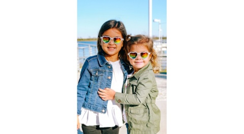 BABIATORS Okulary przeciwsłoneczne 0-2 lat, Hearts - Rainbow Bright