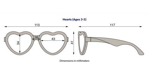 BABIATORS Okulary przeciwsłoneczne 3-5 lat, Hearts - Can't Heartly Wait BABIATORS Okulary przeciwsłoneczne 3-5 lat, Hearts - Can't Heartly Wait