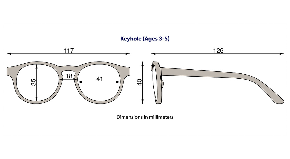 BABIATORS Okulary przeciwsłoneczne 3-5 lat, Keyhole - Wicked White
