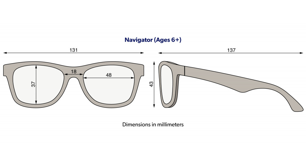 BABIATORS Okulary przeciwsłoneczne 6+ lat, Blue Series: The Hipster Polarized
