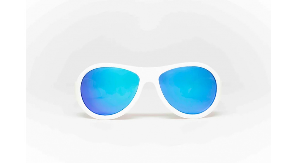 BABIATORS Okulary przeciwsłoneczne 7-14 lat Aces - Aviator Wicked White - Blue Lens