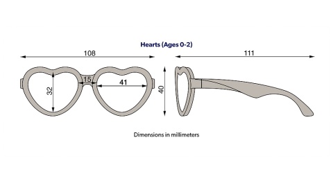 BABIATORS Okulary przeciwsłoneczne 3-5 lat, Blue series - The Sweetheart