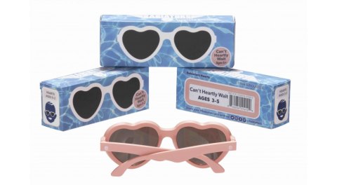 BABIATORS Okulary przeciwsłoneczne 0-2 lat, Hearts - Can't Heartly Wait BABIATORS Okulary przeciwsłoneczne 0-2 lat, Hearts - Can't Heartly Wait