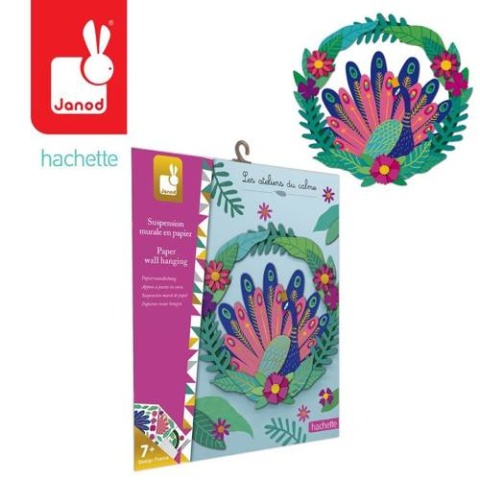 Zestaw kreatywny Papierowy wieniec na ścianę Paw Janod