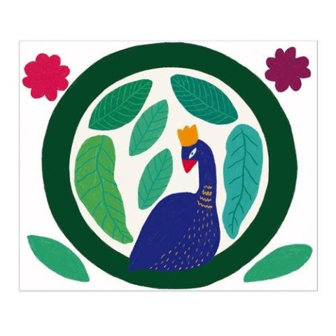 Zestaw kreatywny Papierowy wieniec na ścianę Paw Janod