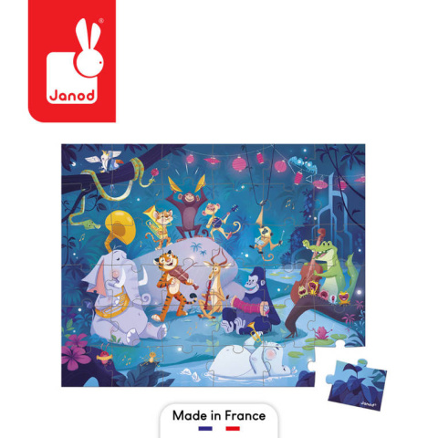 JANOD Puzzle w walizce Letni festiwal 36 elementów 4+ JANOD Puzzle w walizce Letni festiwal 36 elementów 4+