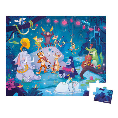 JANOD Puzzle w walizce Letni festiwal 36 elementów 4+ JANOD Puzzle w walizce Letni festiwal 36 elementów 4+