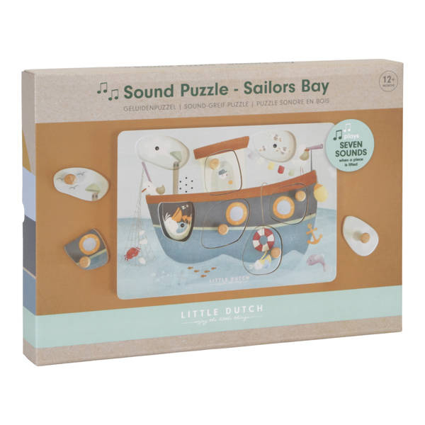 Little Dutch Puzzle dźwiękowe Sailors Bay