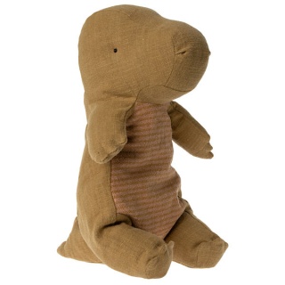 MAILEG Maskotka dinozaur w jajku, Gantosaurus in egg, Medium - Dark ocher