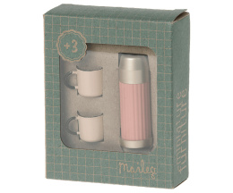 MAILEG Termos z kubkami, Thermos and cups - Soft coral