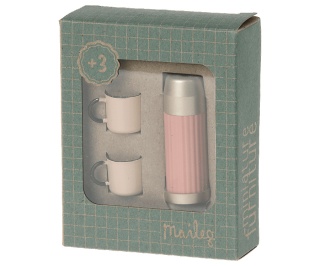Termos z kubkami Maileg hermos and cups - Soft coral