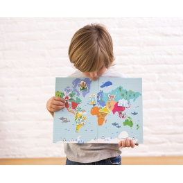 APLI KIDS Magnetyczna układanka - Mapa świata APLI KIDS Magnetyczna układanka - Mapa świata